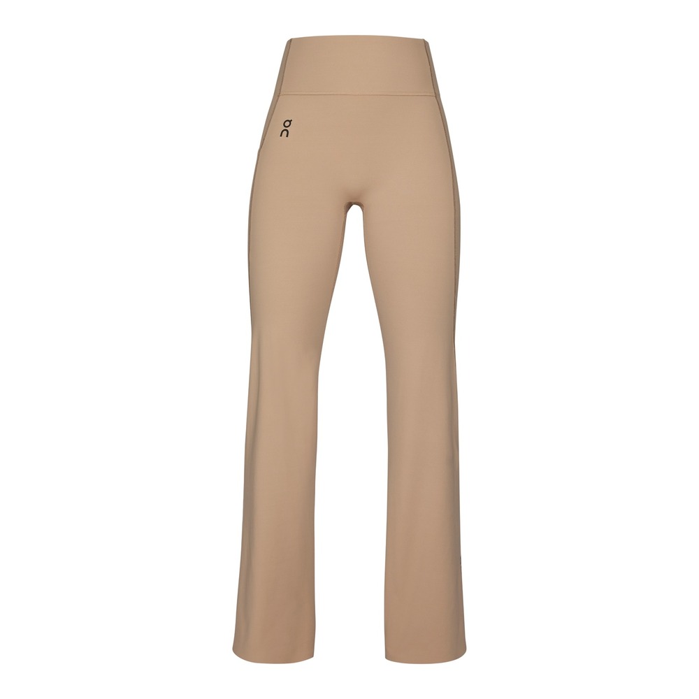 On Running Movement Flare Pants High Rise Safari Beige Womens Size Small